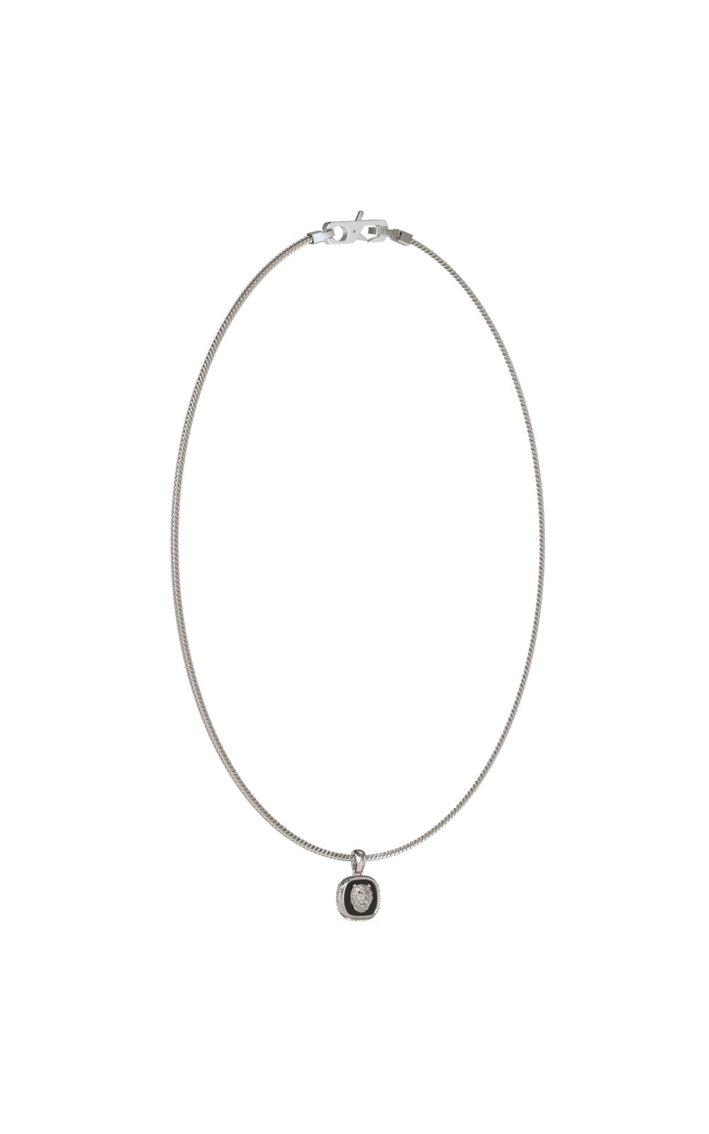 GUESS STEEL LION KING JUMN04009JWSTBKT/U Ασημένιο Κολιέ Με Λιοντάρι