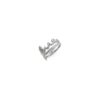 GUESS STEEL SAY MY NAME JUBR03315JWRH-No.54 Ασημένιο Δαχτυλίδι Με Λογότυπο Και Πέτρες