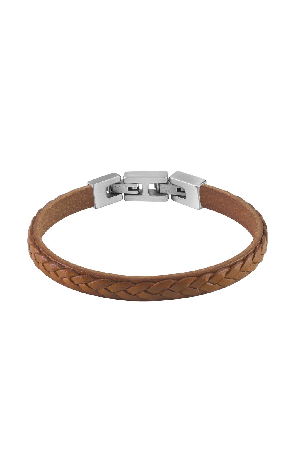 GUESS STEEL TUCSON JUMB02143JWSTCGT-U Καφέ Δερμάτινο Βραχιόλι