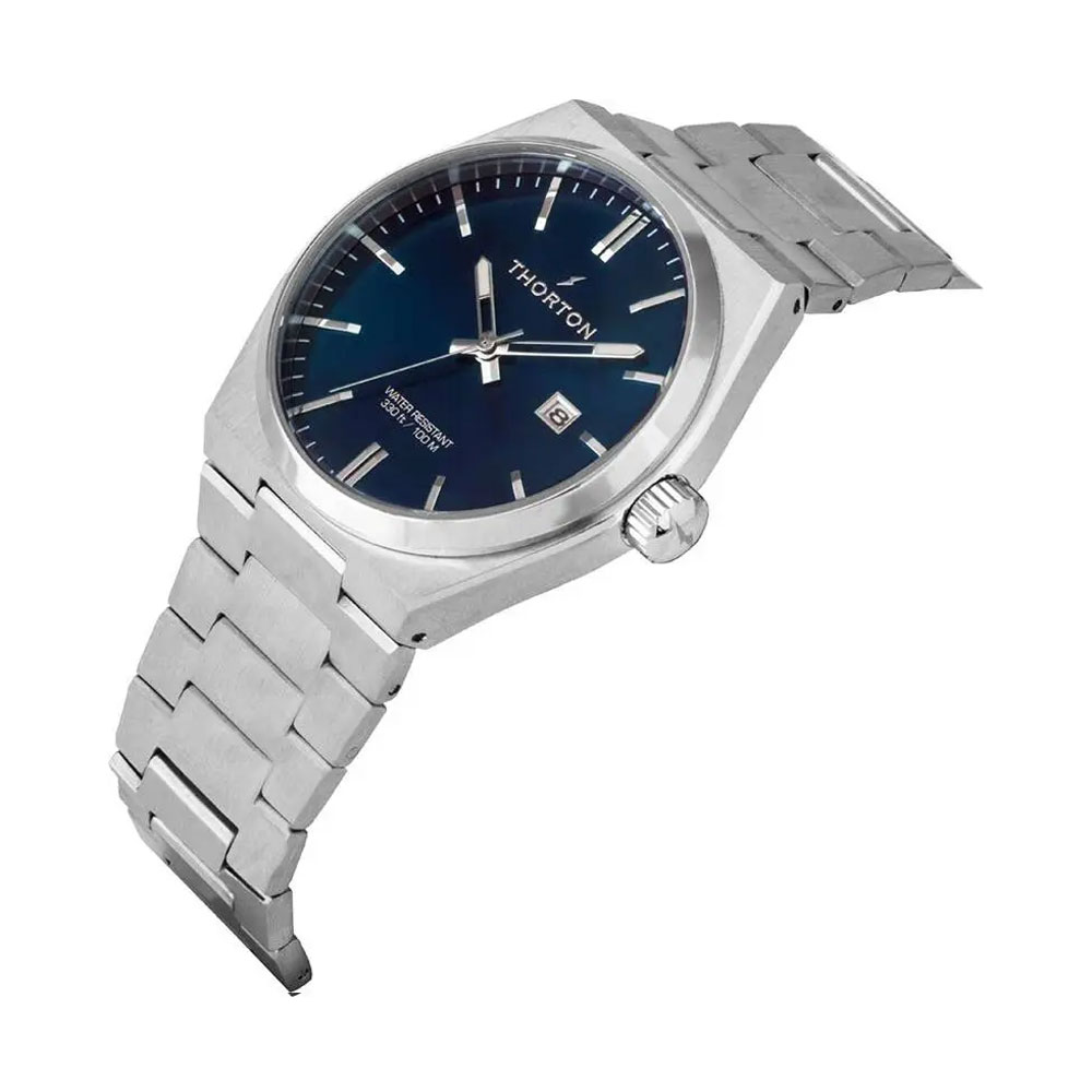 THORTON ρολόι Torstein Silver Stainless Steel Bracelet - 9305332M