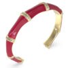 GUESS STEEL BAMBOO JUBB05157JWYGRDL Χειροπέδα Δίχρωμη Με Πέτρες