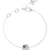 GUESS STEEL FABULOUS ME JUBB05192JWRHBKL Βραχιόλι Ασημένιο Με Δίχρωμο Σχέδιο Με Πέτρες