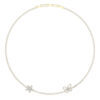 GUESS STEEL LILY JUBN05118JWYGT/U Κολιέ Χρυσό Με Πέτρες Και Πεταλούδα