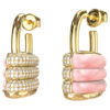 GUESS STEEL GUESS MY SECRET JUBE05412JWYGRST/U Σκουλαρίκια Δίχρωμα Με Πέτρες