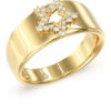 GUESS STEEL ICONIQUE JUBR05540JWYG-No.52 Δαχτυλίδι Χρυσό Με Αστέρι Με Πέτρες