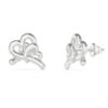 GUESS STEEL LOVE BITES JUBE06058JWRHT/U Σκουλαρίκια Ασημένιες Καρδιές