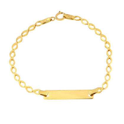 Παιδικό βραχιόλι ταυτότητα χρυσή Κ9 – BRAX611
