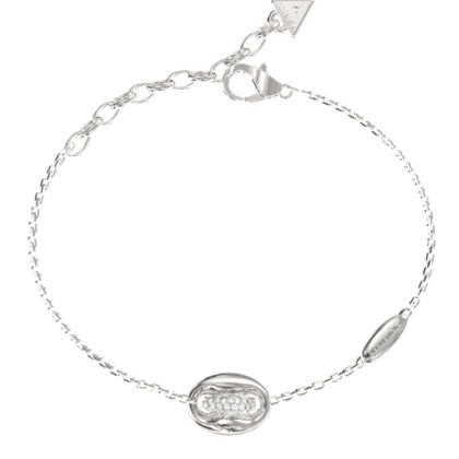 GUESS STEEL MARINA JUBB06224JWRHL Βραχιόλι Ασημένιο Με Σχέδιο Με Λογότυπο