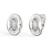 GUESS STEEL MARINA JUBE06225JWRHT/U Σκουλαρίκια Ασημένια Με Πέτρα
