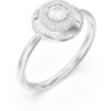 GUESS STEEL SPARKS JUBR06286JWRH-No.54 Δαχτυλίδι Ασημένιο Με Πέτρες Και Λογότυπο