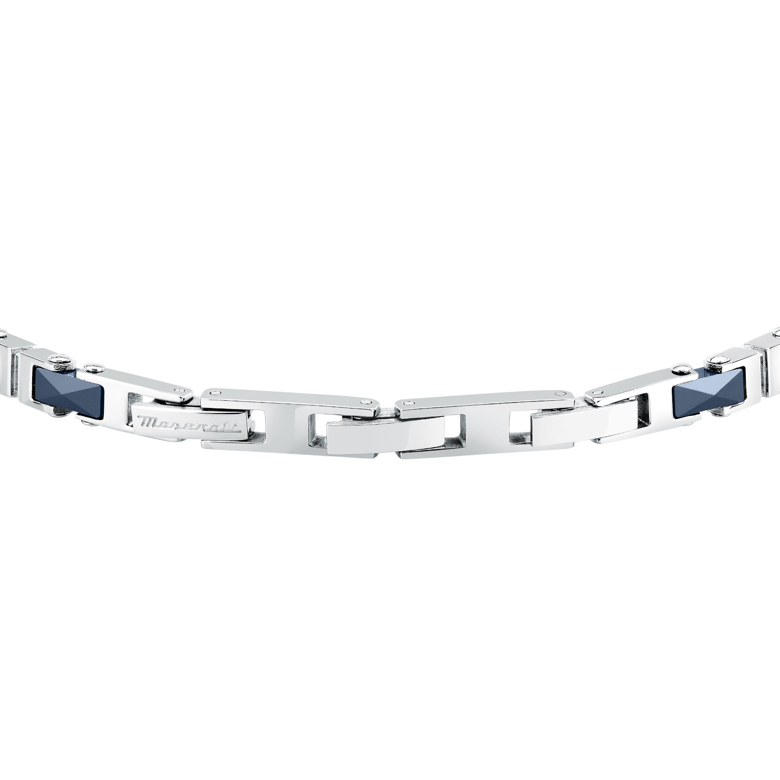 MASERATI CERAMIC JM226ATZ82 Βραχιόλι Κεραμικό Δίχρωμο Με Χρυσό Λογότυπο - Image 3