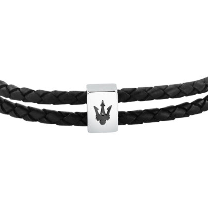 Alternative view of MASERATI LEATHER JM226AVE44 Βραχιόλι Διπλό Δερμάτινο Με Λογότυπο