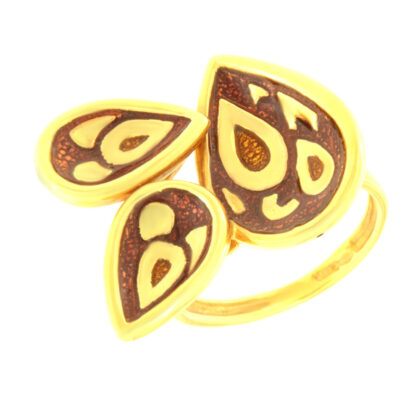 Δαχτυλίδι vintage με φίλντισι χρυσό Κ14 – RNG1758