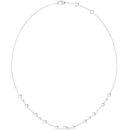 GUESS STEEL SPARKS JUBN06283JWRHT/U Κολιέ Ασημένιο Με Σχέδιο Με Πέτρες