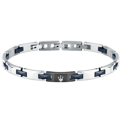MASERATI CERAMIC JM424ATZ52 Βραχιόλι Τρίχρωμο Με Τρίαινα