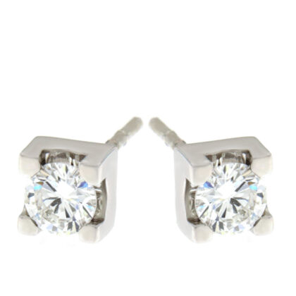 Σκουλαρίκια καρφωτά με διαμάντι 14Κ – SK1032