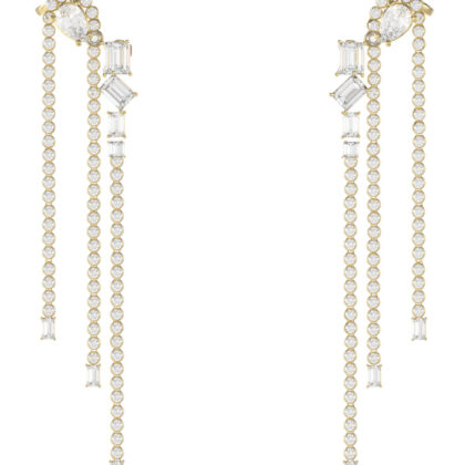 GUESS STEEL CHANDELIER JUBE05362JWYGT/U Σκουλαρίκια Χρυσά Με Πέτρες