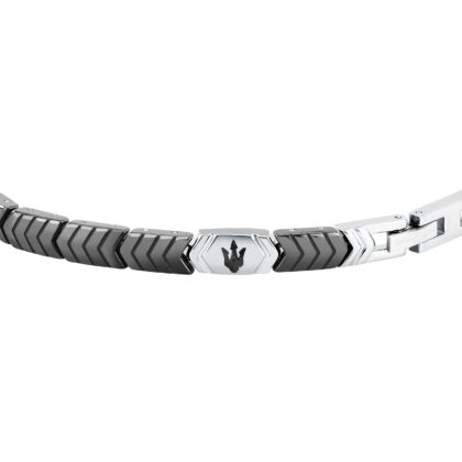 Alternative view of MASERATI CERAMIC JM226ATZ86 Βραχιόλι Μαύρο Κεραμικό Με Λογότυπο