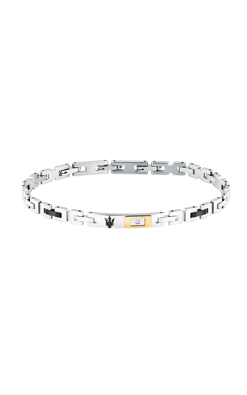 MASERATI DIAMONDS JM125ATY25 Βραχιόλι Τρίχρωμο Με Τρίαινα