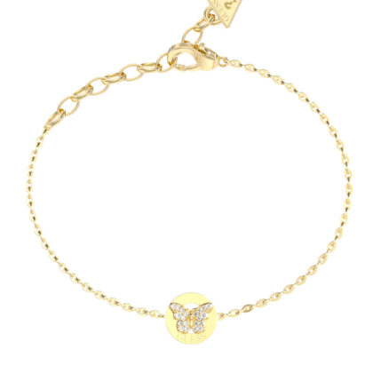 GUESS STEEL BORBOLETA JUBB06135JWYGL Βραχιόλι Χρυσό Με Πεταλούδα