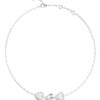 GUESS STEEL BY YOUR SIDE JUBN06078JWRHT/U Κολιέ Ασημένιο Με Τρεις Καρδιές