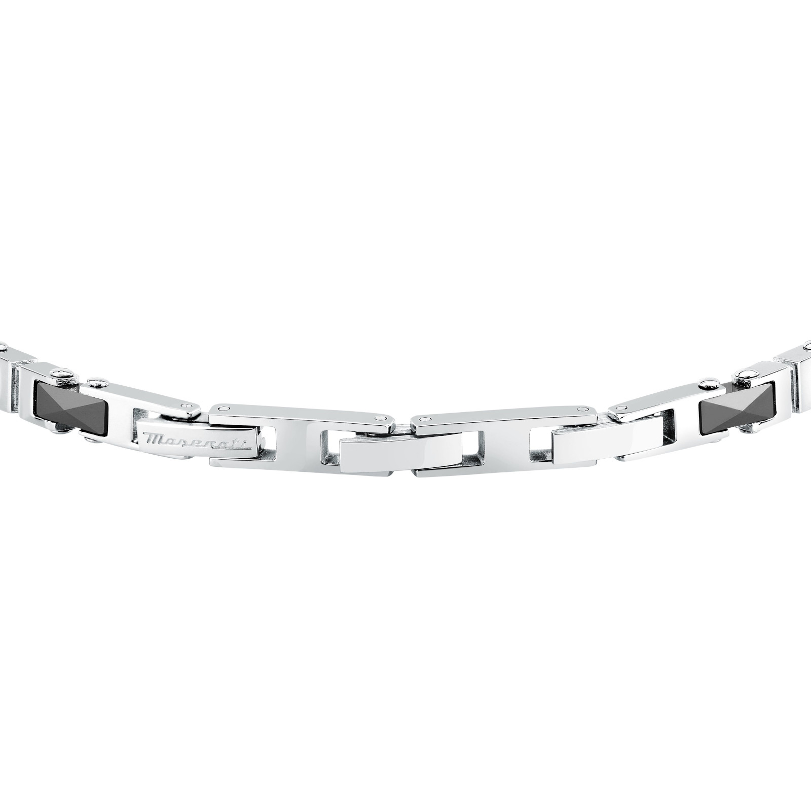 MASERATI CERAMIC JM226ATZ81 Βραχιόλι Κεραμικό Δίχρωμο Με Λογότυπο - Image 3