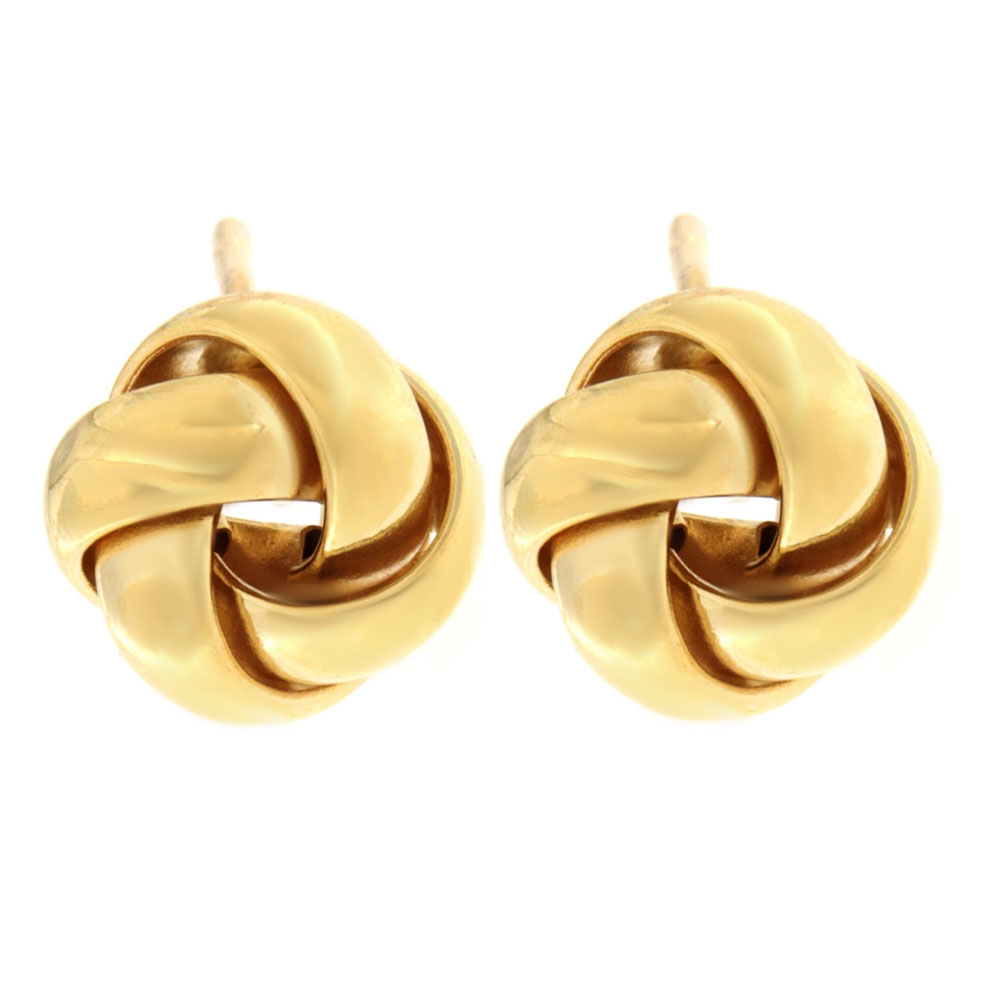 Σκουλαρίκια καρφωτά στριφτά χρυσά 14Κ – SK1046