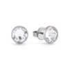 GUESS STEEL FRONTIERS JUME01343JWSTT/U Ασημένια Σκουλαρίκια Με Διάφανη Πέτρα
