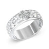 GUESS STEEL 4G SUPREME JUBR06403JWRH-No.54 Δαχτυλίδι Ασημένιο Με Πέτρες Και Λογότυπο