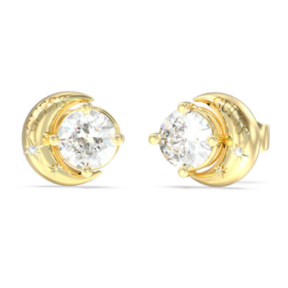GUESS STEEL AURORA JUBE06233JWYGT/U Σκουλαρίκια Χρυσά Με Πέτρες
