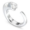 GUESS STEEL CRYSTAL LOVE JUBR06362JWRH-No.52 Δαχτυλίδι Ασημένιο Με Καρδιά