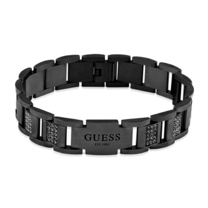 GUESS STEEL FRONTIERS JUMB01341JWGMT/U Βραχιόλι Μαύρη Αλυσίδα