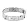 GUESS STEEL FRONTIERS JUMB01341JWSTT/U Βραχιόλι Ασημένια Αλυσίδα Με Λογότυπο