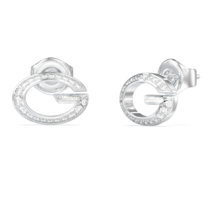 GUESS STEEL G CAMDEN JUBE06338JWRHT/U Σκουλαρίκια Ασημένια Με Πέτρες