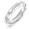 GUESS STEEL LES BAGUETTES JUBR06333JWRH-No.54 Δαχτυλίδι Ασημένιο Με Πέτρες