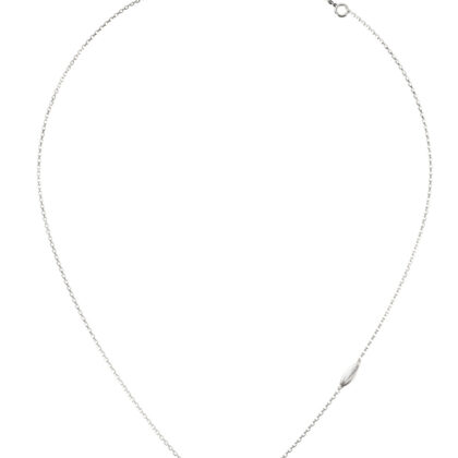 GUESS STEEL MARINA JUBN06223JWRHT/U Κολιέ Ασημένιο Με Σχέδιο Με Πέτρες