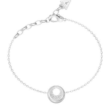 GUESS STEEL MOON DROPS JUBB06246JWRHL Βραχιόλι Ασημένιο Με Σχέδιο Με Πέτρες