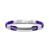 GUESS STEEL PORTOFINO JUMB03034JWSTJBT/U Μπλε Βραχιόλι Κέβλαρ Με Πέτρες
