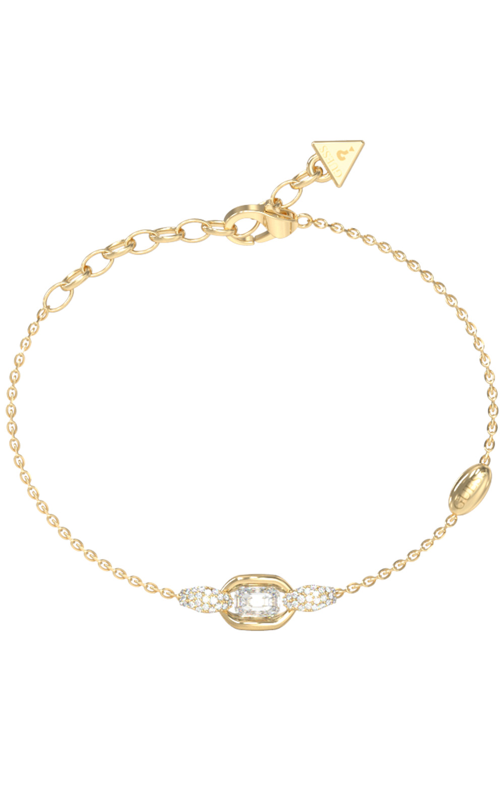 GUESS STEEL RADIOSA JUBB06390JWYGL Βραχιόλι Χρυσό Με Σχέδιο Με Πέτρες