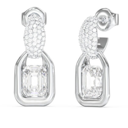 GUESS STEEL RADIOSA JUBE06391JWRHT/U Σκουλαρίκια Ασημένια Με Πέτρες