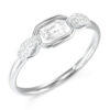 GUESS STEEL RADIOSA JUBR06392JWRH-No.54 Δαχτυλίδι Ασημένιο Με Πέτρες
