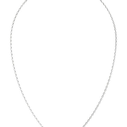 GUESS STEEL SPINNING BLOOM JUBN06461JWRHT/U Κολιέ Ασημένιο Με Σχέδιο Με Πέτρες