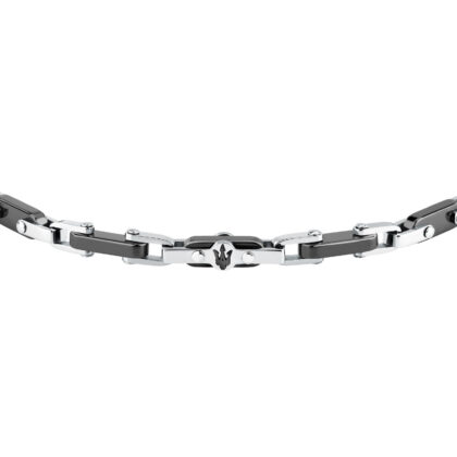 Alternative view of MASERATI CERAMIC JM226ATZ75 Βραχιόλι Δίχρωμο Με Λογότυπο