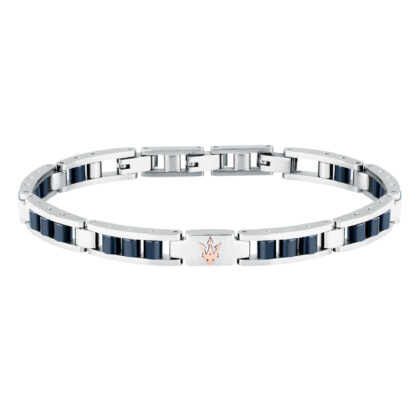MASERATI CERAMIC JM225ATZ58 Βραχιόλι Δίχρωμο Με Τρίαινα