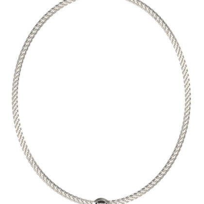 GUESS STEEL GUESS PANTHER JUMN06085JWSTT/U Κολιέ Ασημένιο Με Πάνθηρα Και Λογότυπο