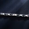 MASERATI CERAMIC JM424ATZ49 Ανδρικό Βραχιόλι Δίχρωμο Με Χρυσή Τρίαινα - Image 6