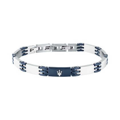 MASERATI CERAMIC JM426ATZ104 Ανδρικό Βραχιόλι Μπλέ Κεραμικό
