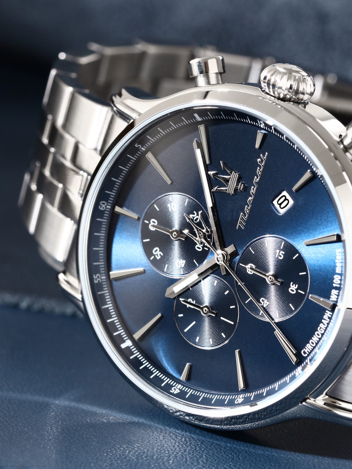 MASERATI EPOCA SLIM R8873618039 Ανδρικό Ρολόι Quartz Χρονογράφος Ακριβείας - Image 5