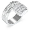 GUESS STEEL GUESS MY SECRET JUBR05408JWRH-No.56 Δαχτυλίδι Ασημένιο Με Λουκετάκι Με Πέτρες